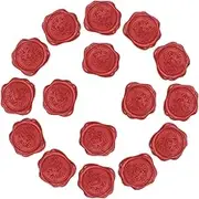 60Pcs Embossed Wax Seal Stickers Self Adhesive Envelope Sealing Stickers Decorative Retro Invitation Labels for Cards Easy to Use with Strong Adhesive Backing