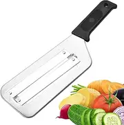 Vegetable Slicer Tool - Stainless Steel Cabbage Chopper, Mandoline Slicer with Effortless Chopping | Ergonomic Design for Potatoes, Cheese, and Vegetables, Ideal Portable Shredder for Home Kitchens