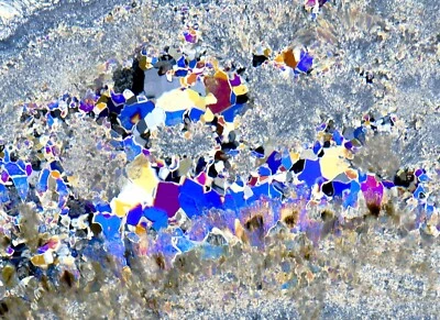 Stunning GOBI EYE AGATE thin section microscope slide Achat Dünnschliff