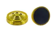 3 Hole Base for 4x6in Flag Stand for Desk Flag Weighted Gold