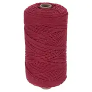 Natural Macrame Cord 2mm x 219 Yards Cotton Macrame Rope, Burgundy