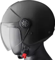 GMS-Moto Gelato Sesame, open face helmet , color: Black , size: S