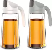 2Pcs Auto Flip Olive Oil Dispenser Bottle, Oil Dispenser Bottle Kitchen, Oil and