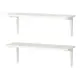 IKEA 上牆式層架組, 白色/白色, 59x20 公分