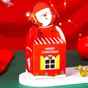 Red Santa Claus Merry Christmas Favour Boxes 5pk