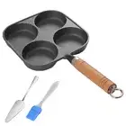 4 Hole Omelet Pan Fried Egg Pan Nonstick Divided Egg Omelet Pan for Home Kitchen