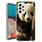 For Samsung Galaxy A23 5g A52 A53 TPU Case Cover+Glass(Baby Panda)