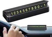 Temporary Phone Number Plate - Temporary Parking Phone Number Sign for Dashboard - Vehicle Parking Number Plate Day and Night for Park, Road