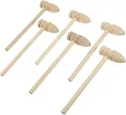 NAMOARLY 20pcs Mini Wooden Mallets for Safe Smooth Wooden Hammers Fun for Parent Interaction Present for Creative Playtime
