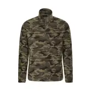 Mountain Warehouse Mens Camber II Camo Half Zip Fleece Top (MW1820)