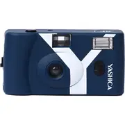 Yashica MF-1 Snapshot Reusable 35mm Film Camera Set (Prussian Blue)
