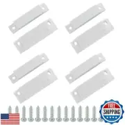 Biaungdo 4 Pcs White Wired Magnetic Contact Reed Switch, Surface-Mounted NC S