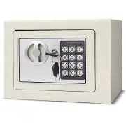 Digital Electronic Safe Box Keypad Lock Security Home Gun Cash Jewelry (White)