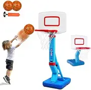 Toddler Basketball Hoop Height Adjustable for Indoor Outdoor Play - Portable Goal for Swimming Pool - Kids Basketball Toy Age 3-8