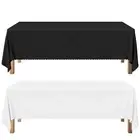 FITTED Table Cloths Trestle Tablecloth Wedding Rectangle Home Party Table Cover