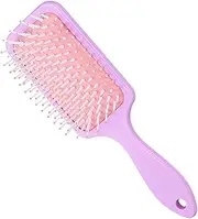 Square Hair Brush | Detangling Brush - Soft Flexible Bristles, Scalp Massage, Styling Tool for Women Men Thick Thin Long Short Wet Dry Hair