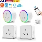 Tuya WiFi Zigbee 16A 10A Smart Socket Plug Voice Control for Alexa Google Home