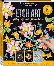 Kaleidoscope Etch Art Magnificent Mandalas – Creative Etching Kit with Stencils and Stylus – Perfect Screen-Free Activity for Kids Aged 8-12