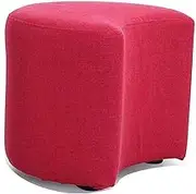 Foot Stool Sofa Stool, Living Room Small Stool Home Solid Wood Living Room Shoe Bench 40X38Cm,Practicalniture/Red