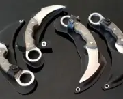 (1 Item) Aluminium Karambit/Kerambit w Case: Pencak Silat Dummy Training Weapon