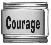 Clearly Charming Courage Laser Italian Charm