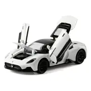 Catzon Pull Back Car Model 1:32 with Light and Sound As Collectible/Toy-White