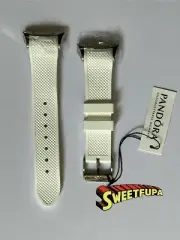 Pandora Imagine Watch Silicone Band Stainless Steel Buckle 881030WH White NWT