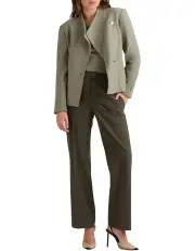 [David Lawrence] Katrina Felted Wool Jacket in Green