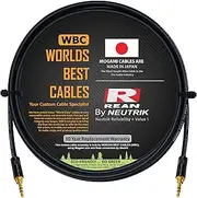 6 Foot - Quad Balanced Connecting Cable Custom Made by WORLDS BEST CABLES - Using Mogami 2893 Wire and Neutrik-Rean NYS231BG 3.5mm Mini Gold TRS Plugs