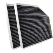 2X Cabin Air Filter for Audi A6 A7 A8 RS7 S6 S7 S8 Quattro 2012-2024 Carbon (for: Audi)