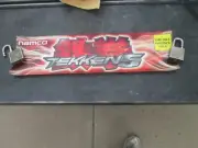 TEKKEN 5 Marquue Name sign JAMMA Arcade Game From old warehouse