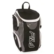 FILA Ultimate Tennis Lg Backpack Bag 2 rackets, Shoe pocket,Grey Metallic/Black