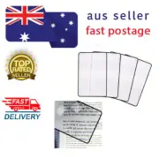4Pcs ULTRA-THIN 3X MAGNIFYING SHEETS Flat Optical Plastic Fresnel Lens Magnifier