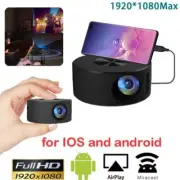 YT200 MIni Projector 1080P HD LED Movie Projector Home Cinema USB Video Theater