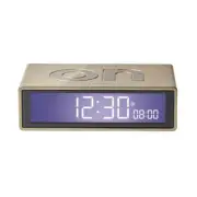 LEXON Flip Digital Alarm Clock Gold LR150D9