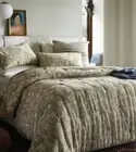 King Quilt+2 Standard Shams Floral Print Trad Cotton Voile Lofty Green Threshold