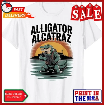Alligator Alcatraz Florida Everglades Parody Design Z03 T-Shirt