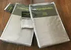 Catherine Malandrino CALAIS Set of 2 STANDARD PILLOW SHAMS Silk MOCHA NWT