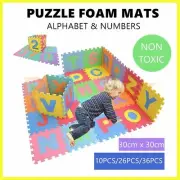 Kids Foam Mat Learning Alphabet Number Floor Play Mats Tiles Letters Puzzle