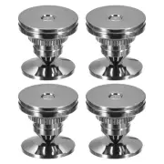 4pcs Speaker Spike with Pads Mat,Double-Sided Adhesive Black