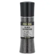 FOODS - Black Peppercorns Grinder, 6 oz (170 g)