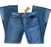 Anthropologie DRIFTWOOD Cleo Jeans Flare Boho Hippie Festival Patchwork 32 NEW