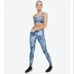 🔷️REEBOK 水藍歐洲水路圖騰透氣網眼拼接運動長褲 LEGGING