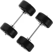 1 Set Rc Car Model Rubber Tires and Wheel Hubs DIY Car Accessories Reliable Grip Sleek Design for Enhanced Performance