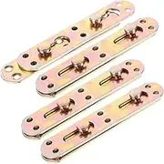 MAGICLULU 4Pcs Heavy Duty Bed Rail Brackets Headboard Hinges for Bed Frames Bed Frame Hardware for Secure Bed Assembly