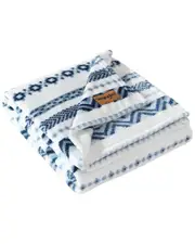 Wrangler Diamond Trail Ultra Soft Plush Fleece Reversible Throw Blanket
