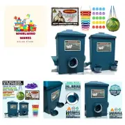 Automatic Port Chicken Feeder and Cup Waterer Set - Chicken Coop Accessories,...