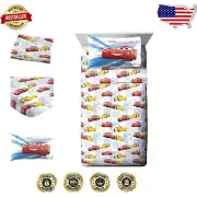 McQueen & Cruz Cars Twin Bedding Set - Easy Care Polyester Sheet Set
