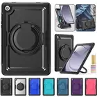 Crossbody Strap Ring Handle Stand Case For Samsung Galaxy Tab A9 Plus 11" 2023