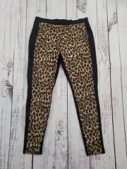 NWT Chico's The Ultimate Fit Mob Wife Leopard Print Knit Ankle Legging Women's 1